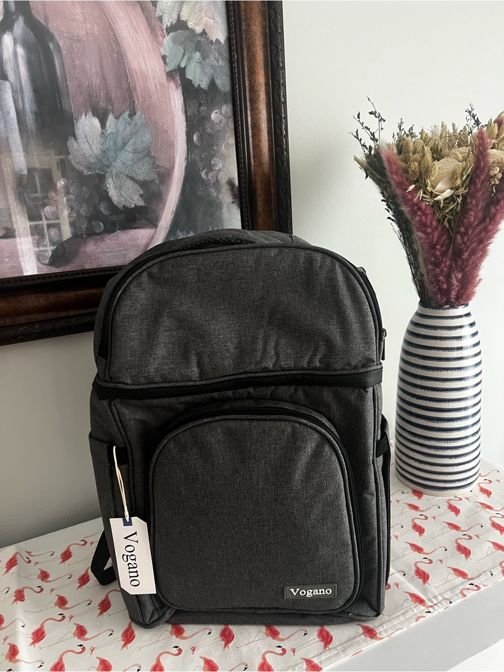 Dark Gray Picnic Backpack